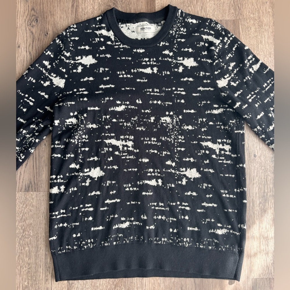 Reaction Kenneth Cole Digital Camo Crewneck Sweater Sz.L